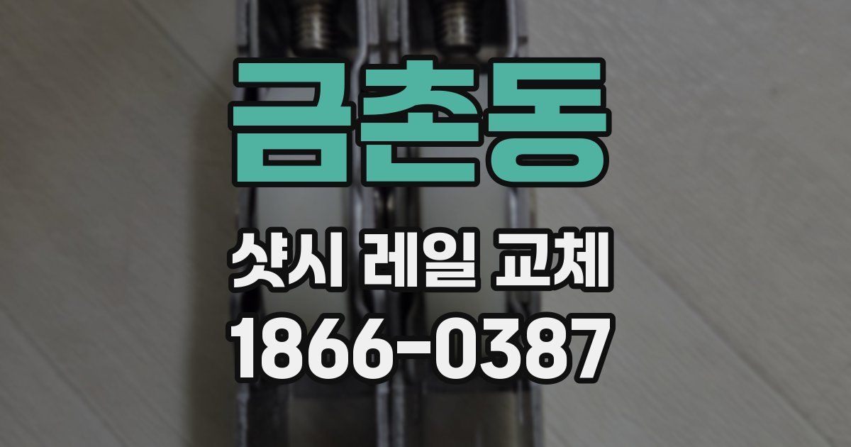 금촌동 샷시 레일 교체