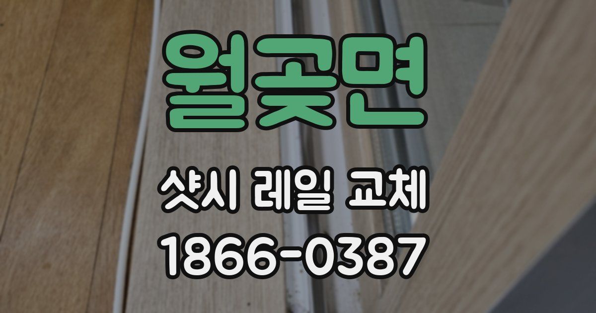 월곶면 샷시 레일 교체