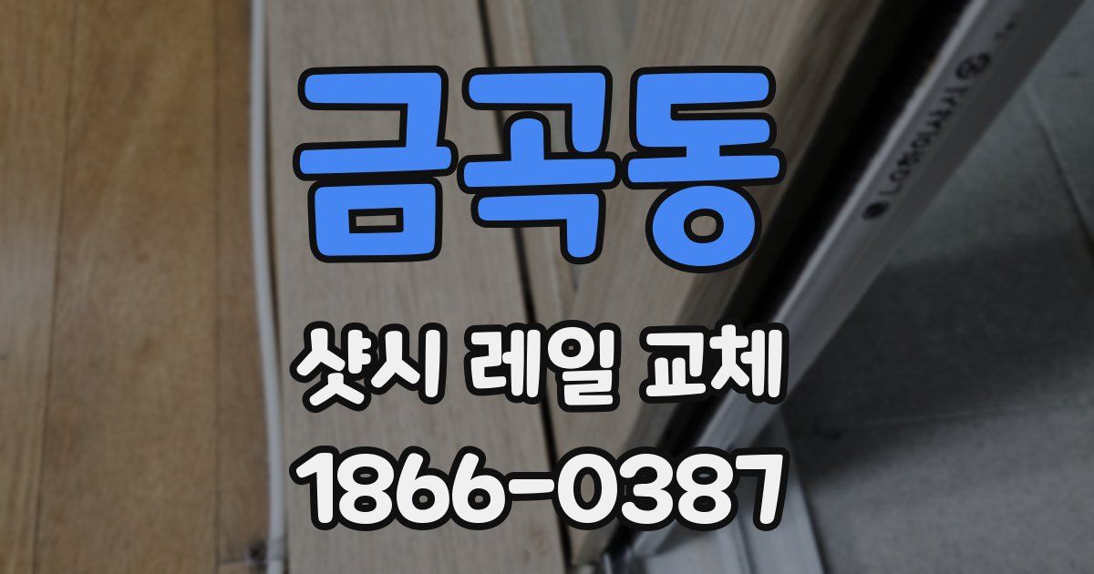 금곡동 샷시 레일 교체