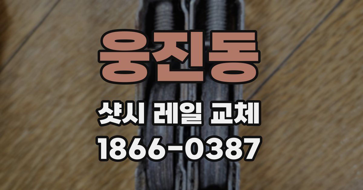 웅진동 샷시 레일 교체
