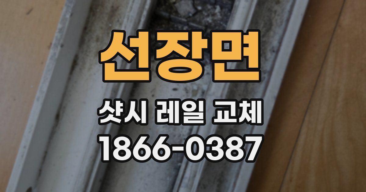 선장면 샷시 레일 교체