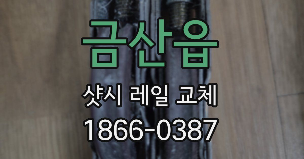 금산읍 샷시 레일 교체