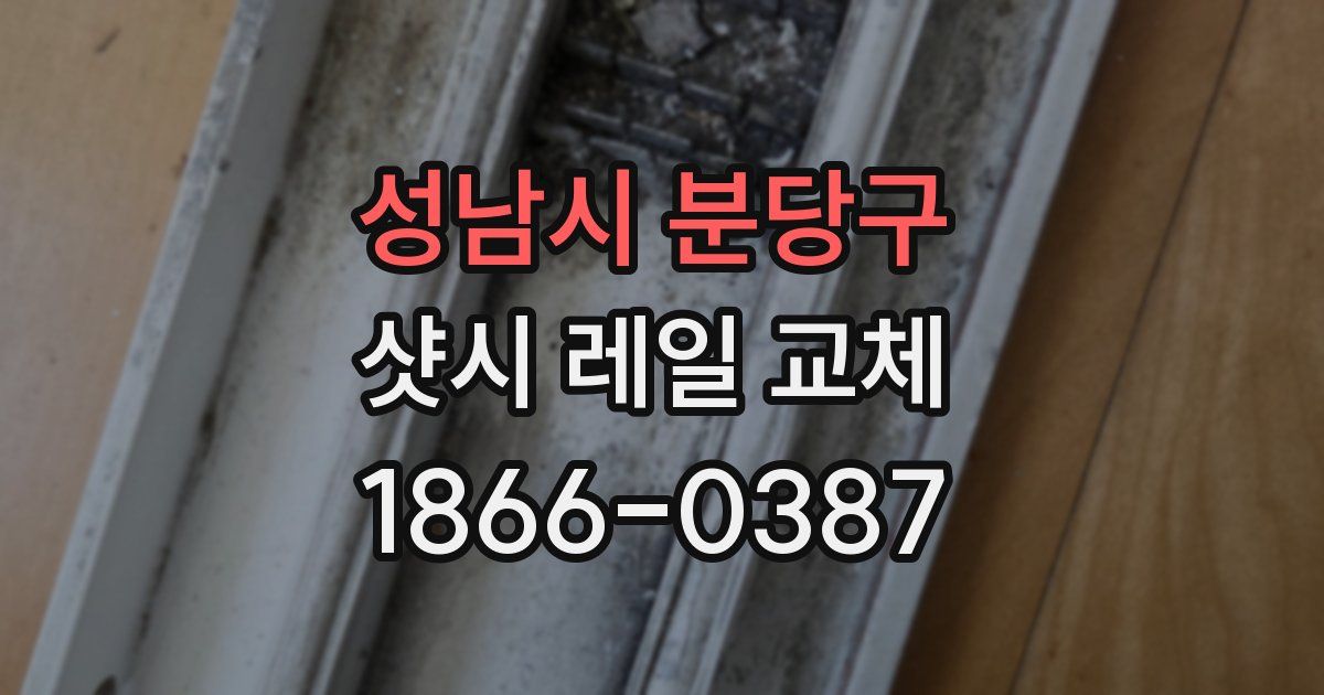 성남시 분당구 샷시 레일 교체
