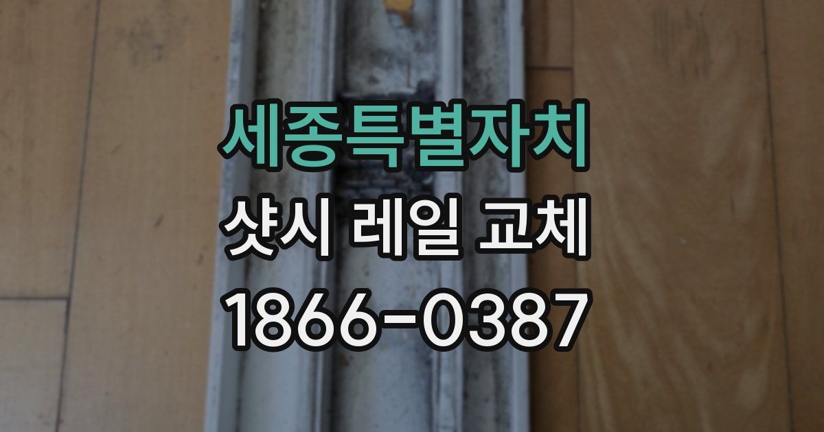 세종특별자치 샷시 레일 교체