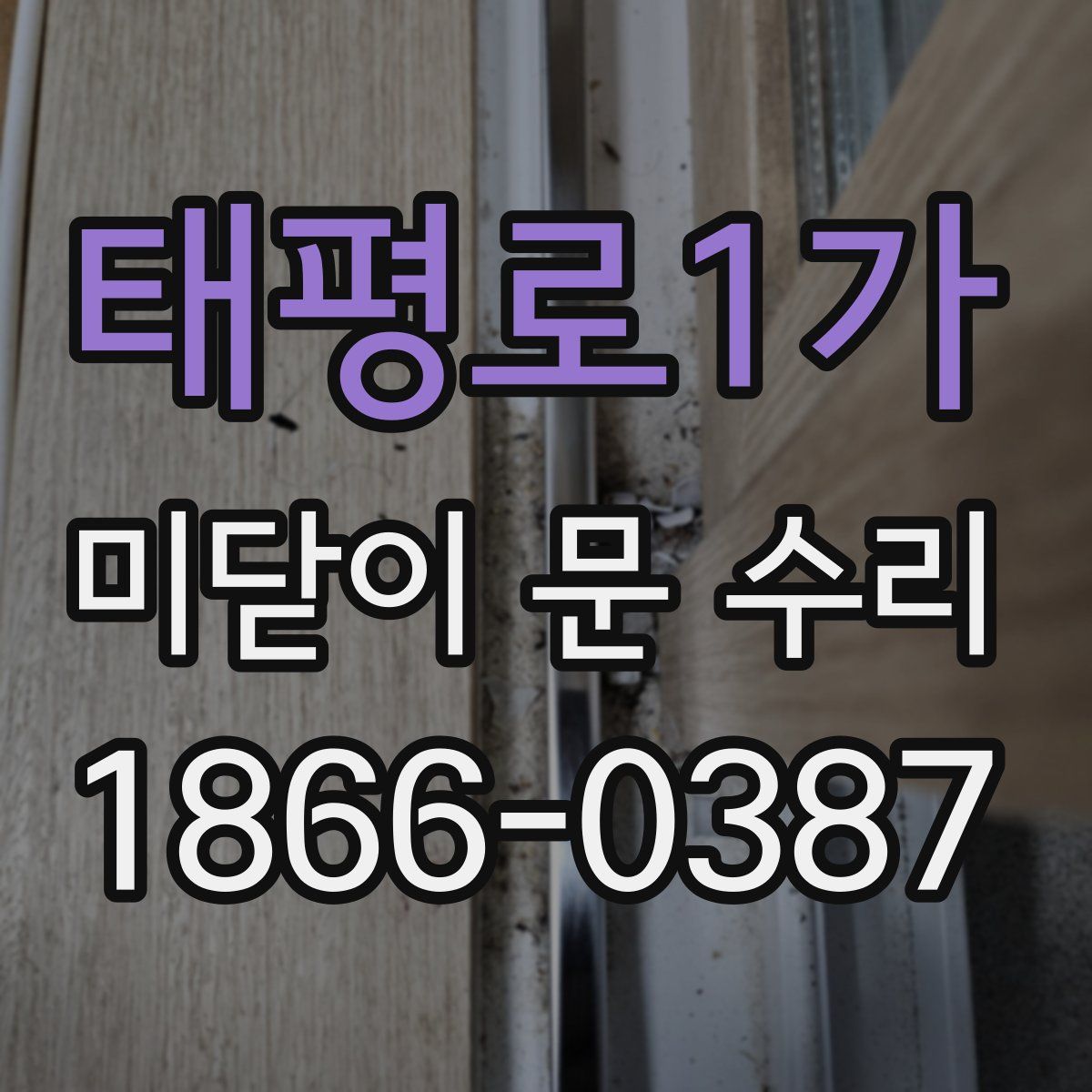 태평로1가 미닫이 문 수리