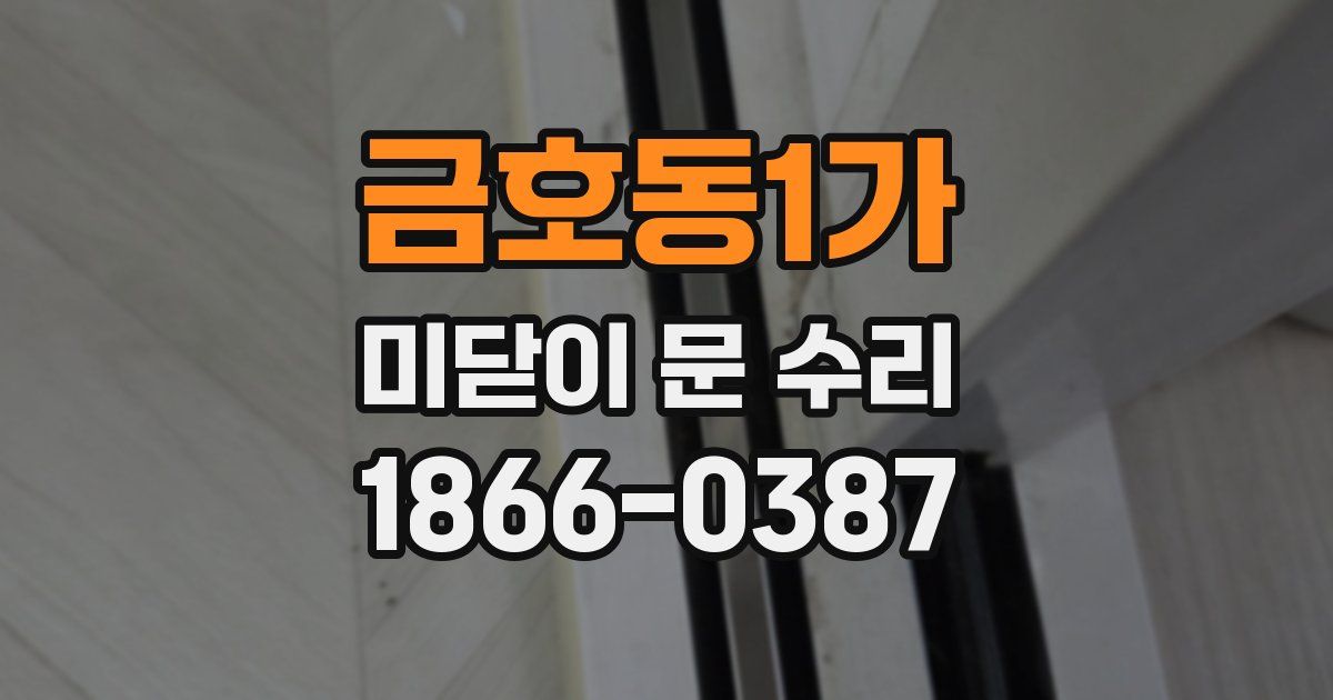 금호동1가 미닫이 문 수리