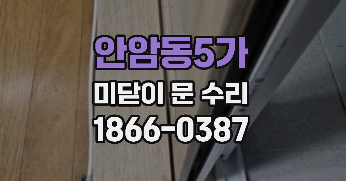 안암동5가 미닫이 문 수리