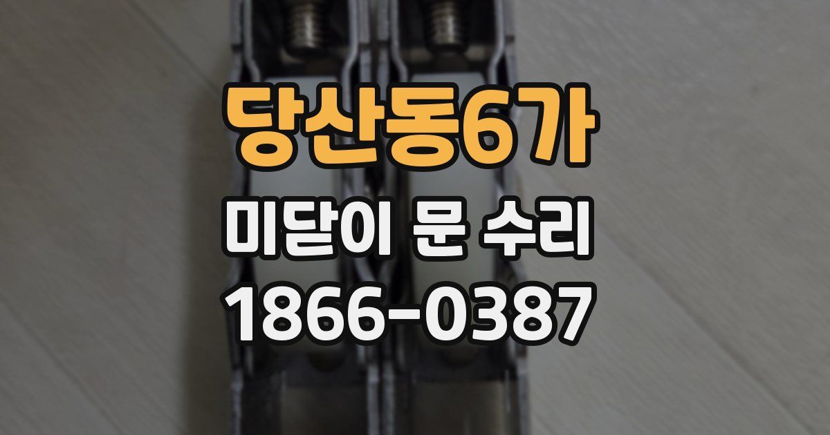 당산동6가 미닫이 문 수리