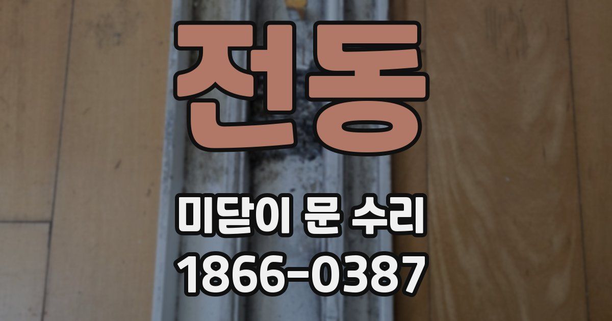 전동 미닫이 문 수리