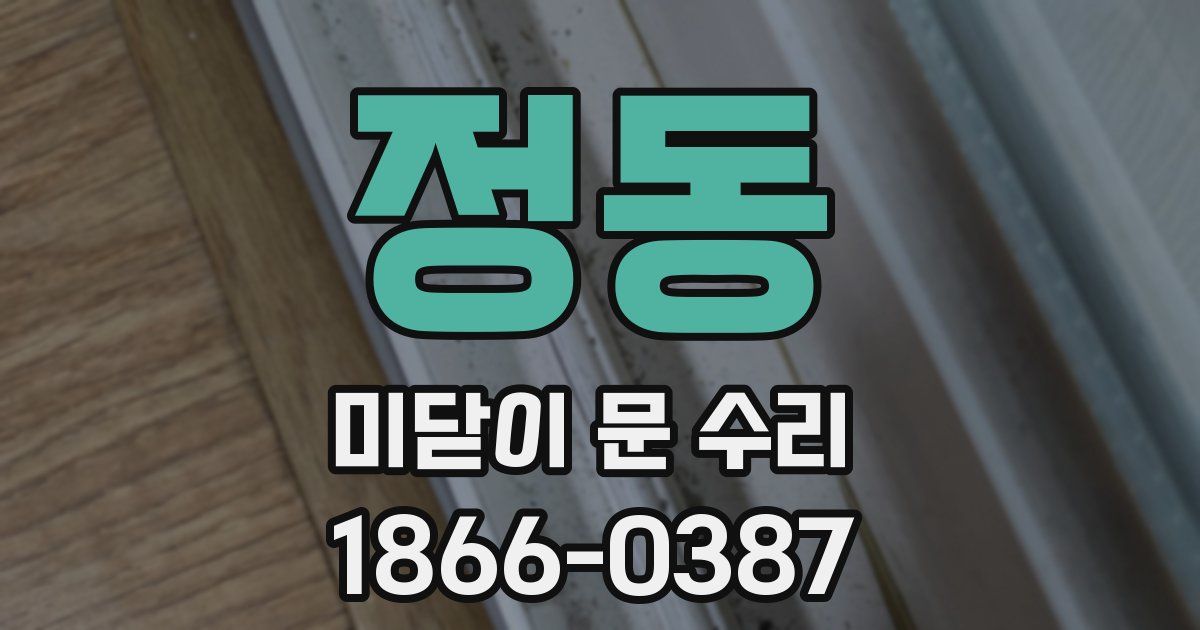 정동 미닫이 문 수리
