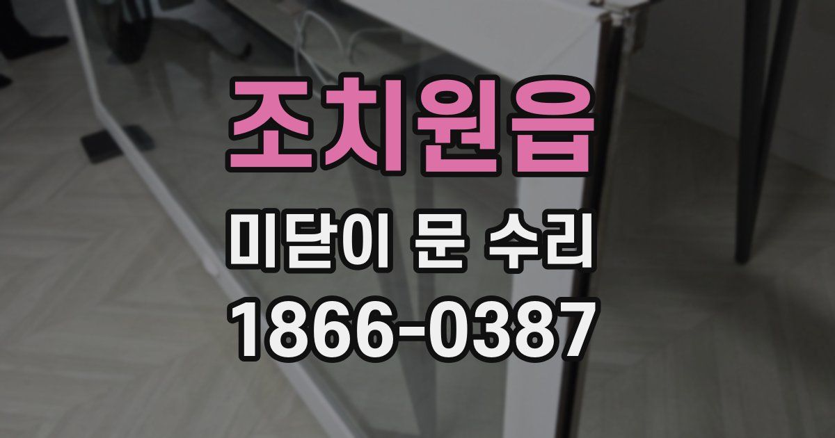 조치원읍 미닫이 문 수리