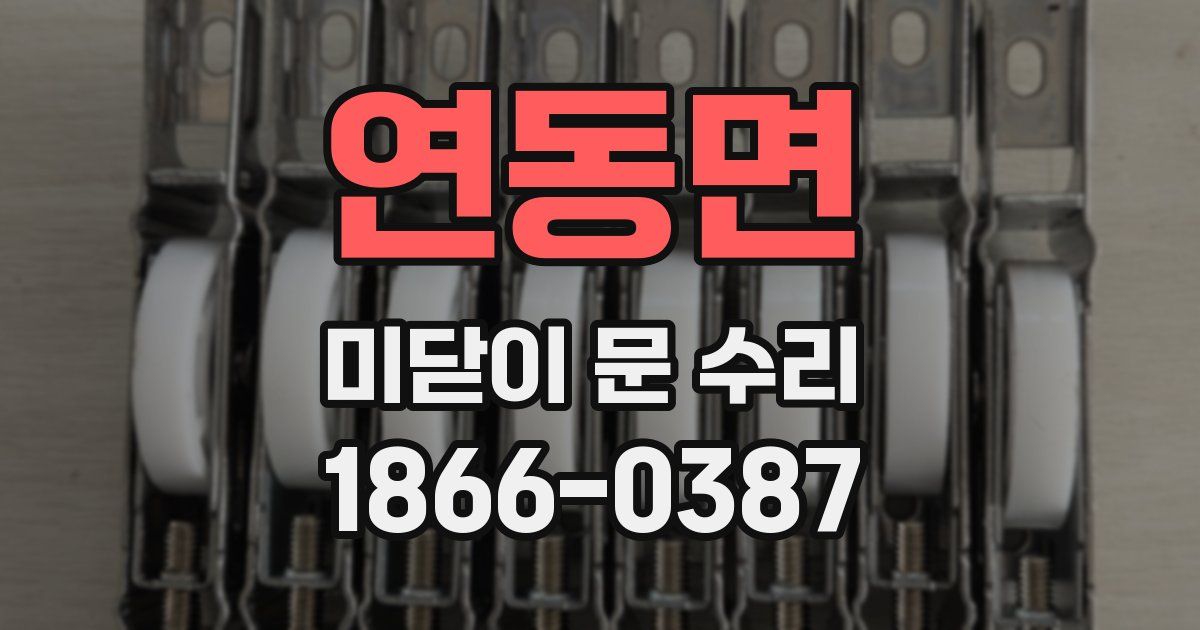 연동면 미닫이 문 수리