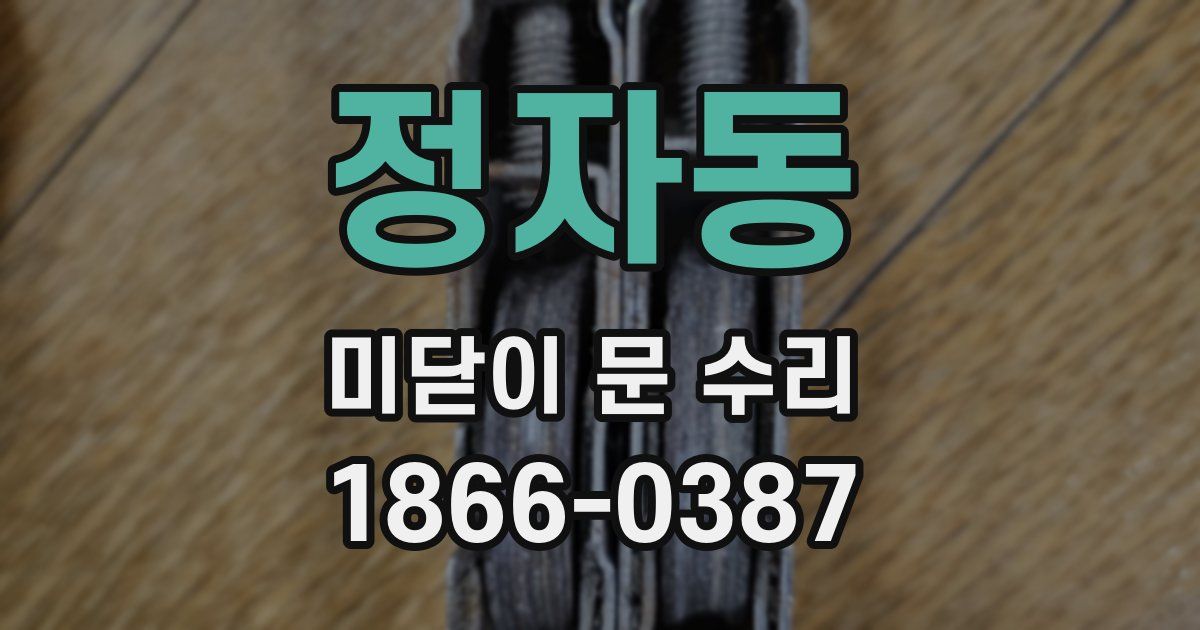 정자동 미닫이 문 수리