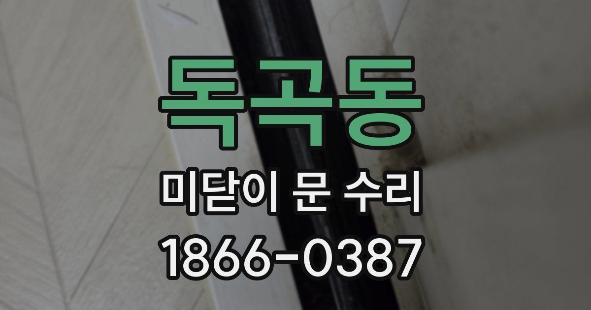 독곡동 미닫이 문 수리