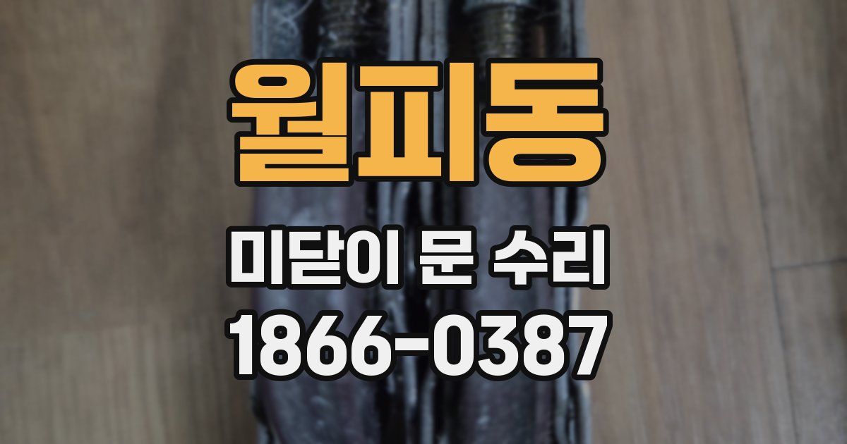 월피동 미닫이 문 수리