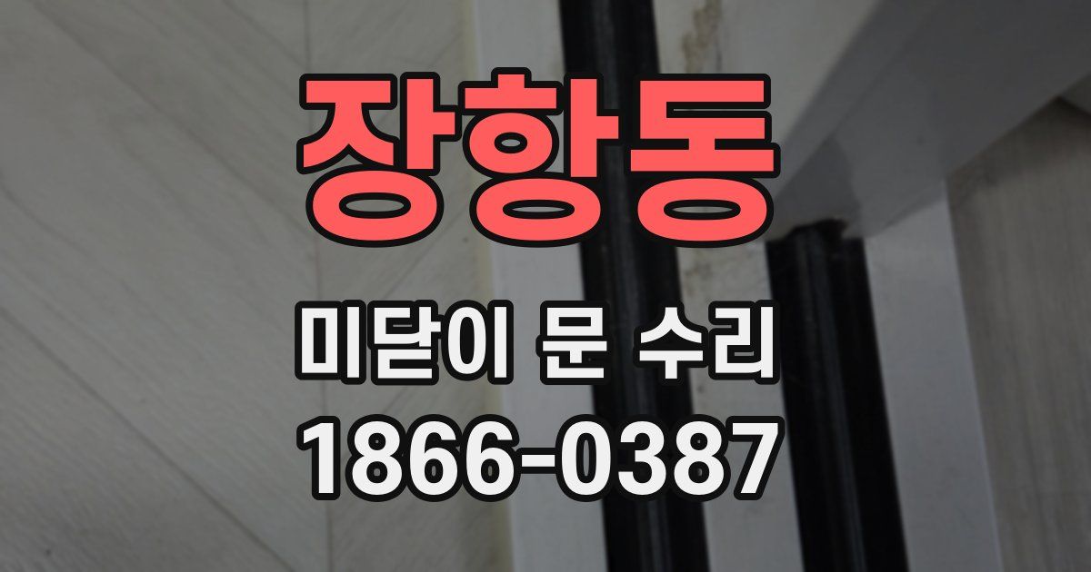 장항동 미닫이 문 수리