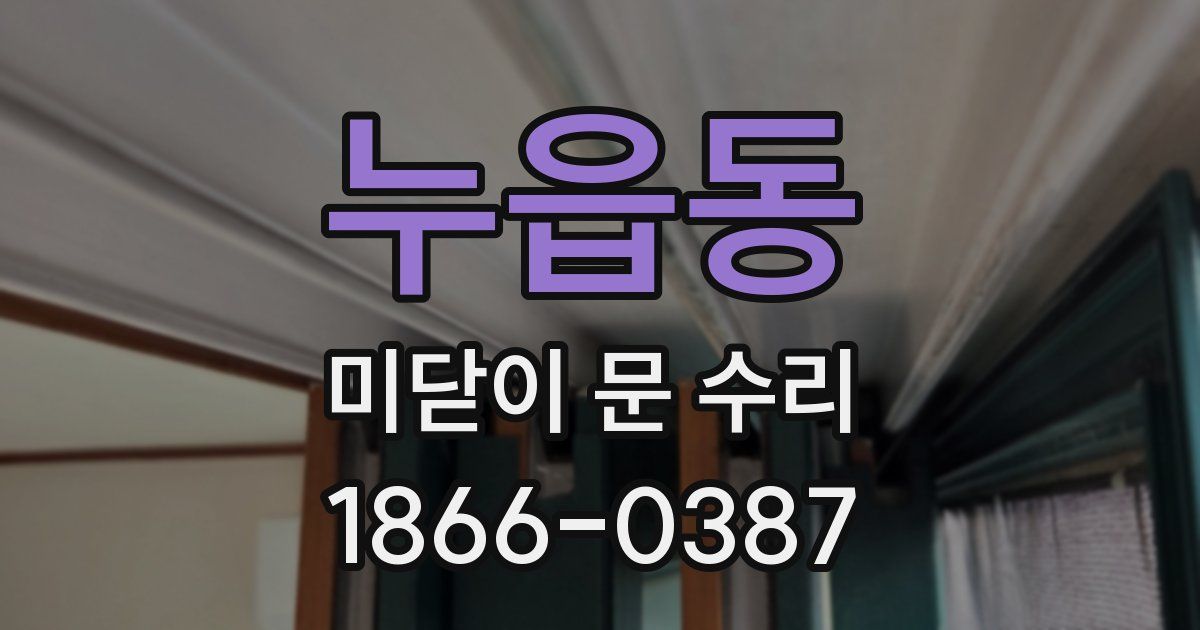 누읍동 미닫이 문 수리