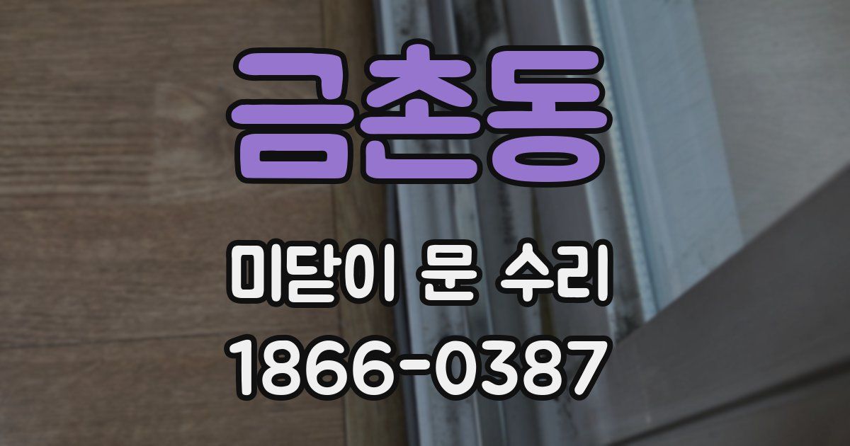 금촌동 미닫이 문 수리
