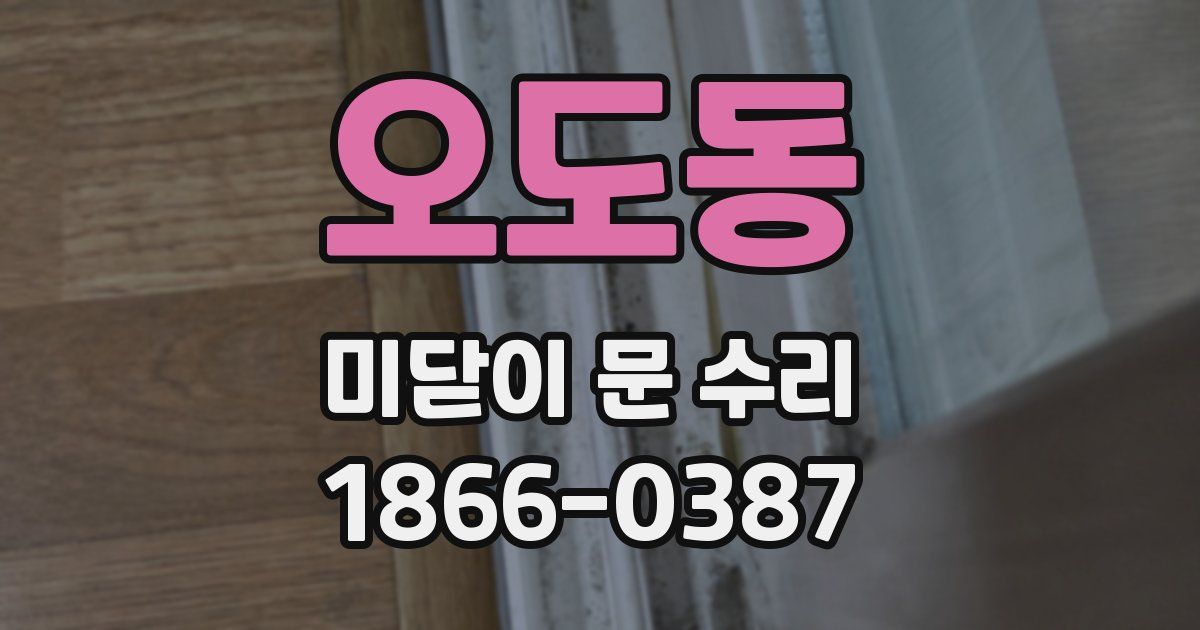 오도동 미닫이 문 수리