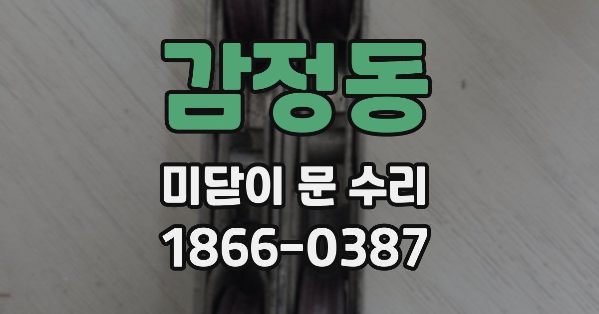 감정동 미닫이 문 수리