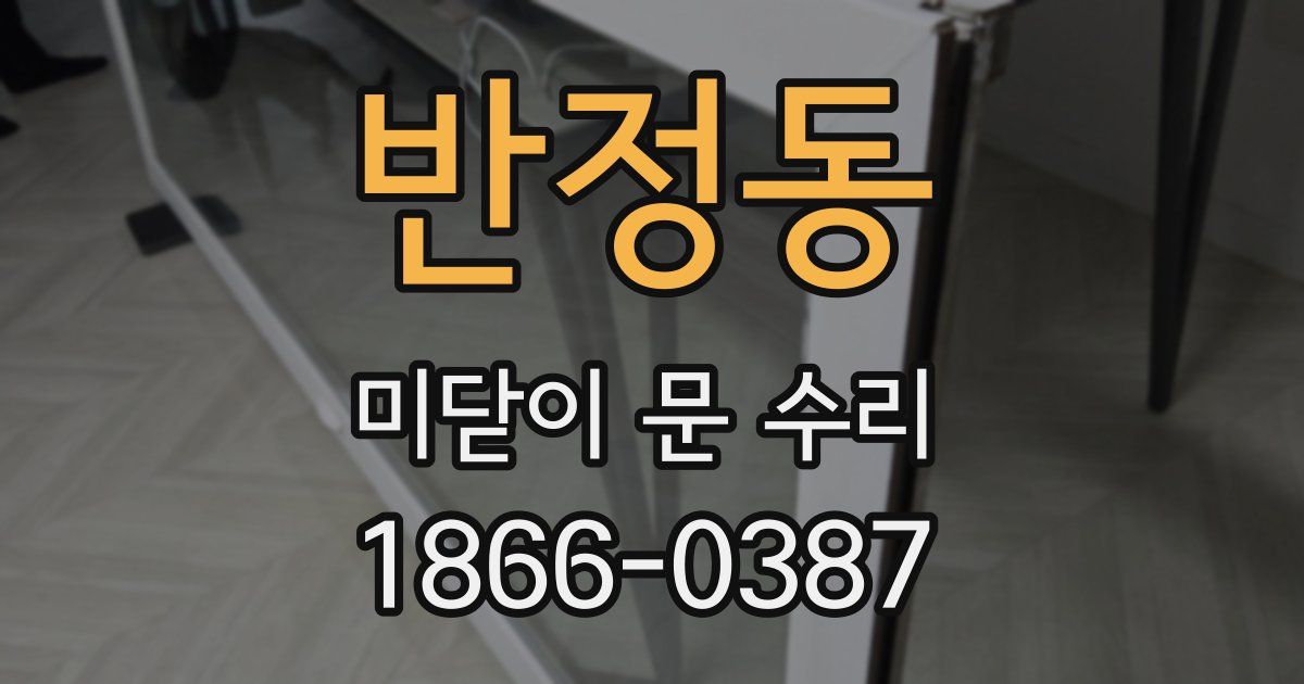 반정동 미닫이 문 수리