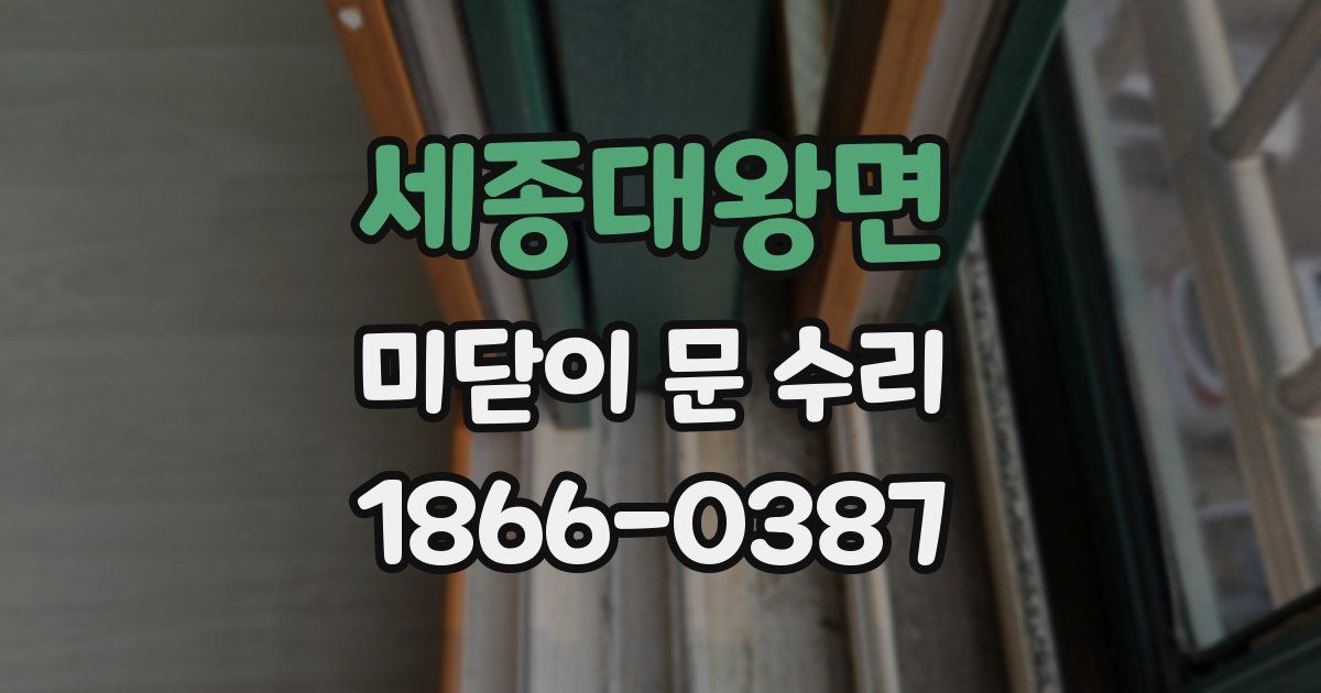 세종대왕면 미닫이 문 수리