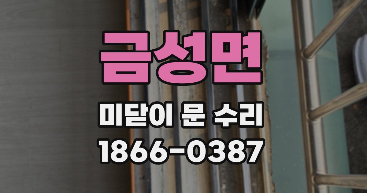 금성면 미닫이 문 수리