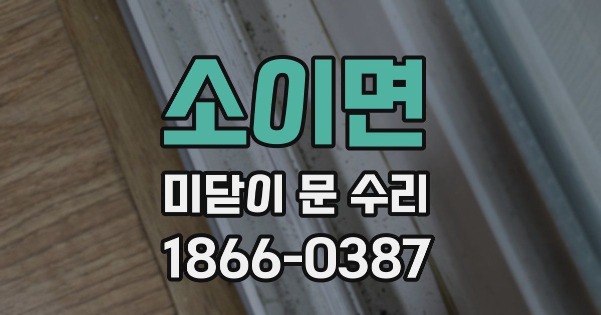 소이면 미닫이 문 수리