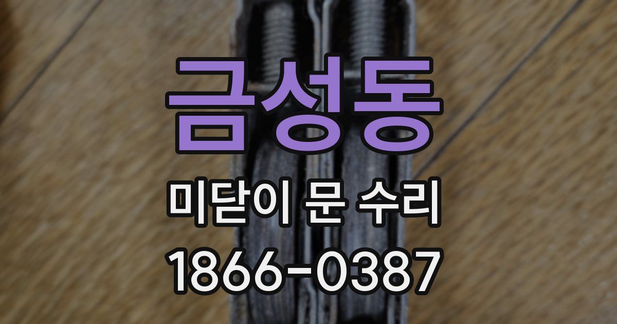 금성동 미닫이 문 수리