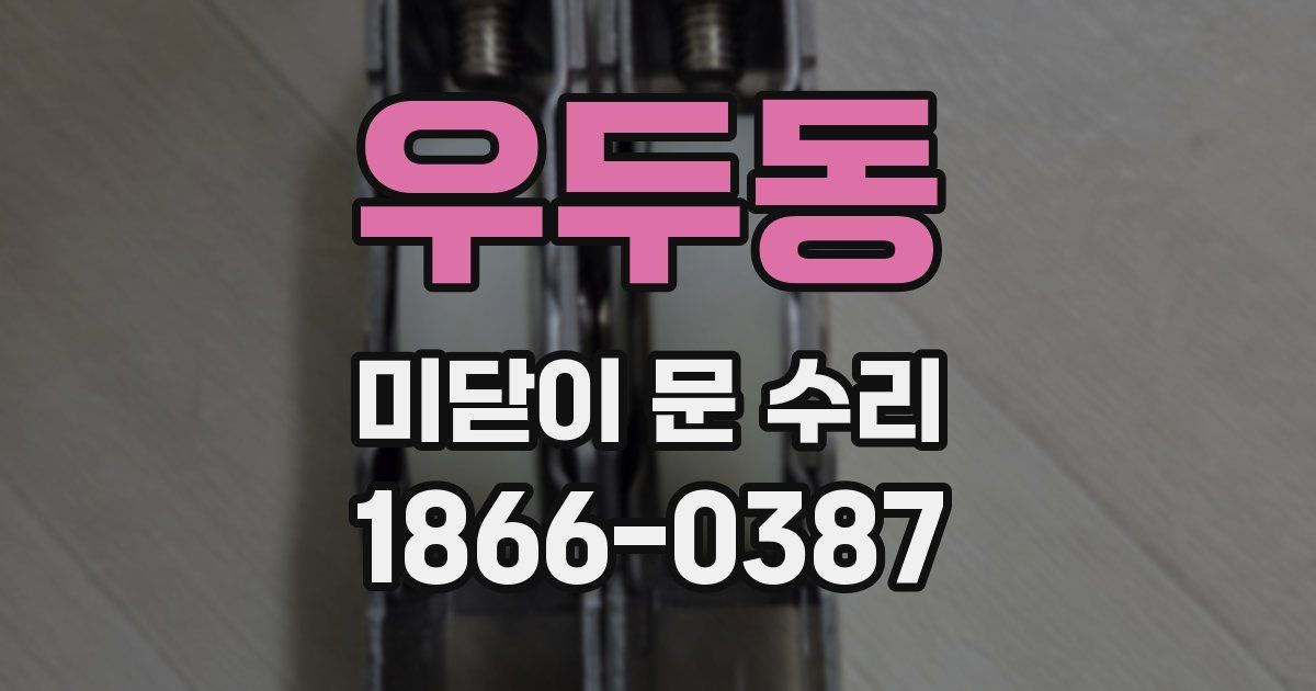 우두동 미닫이 문 수리