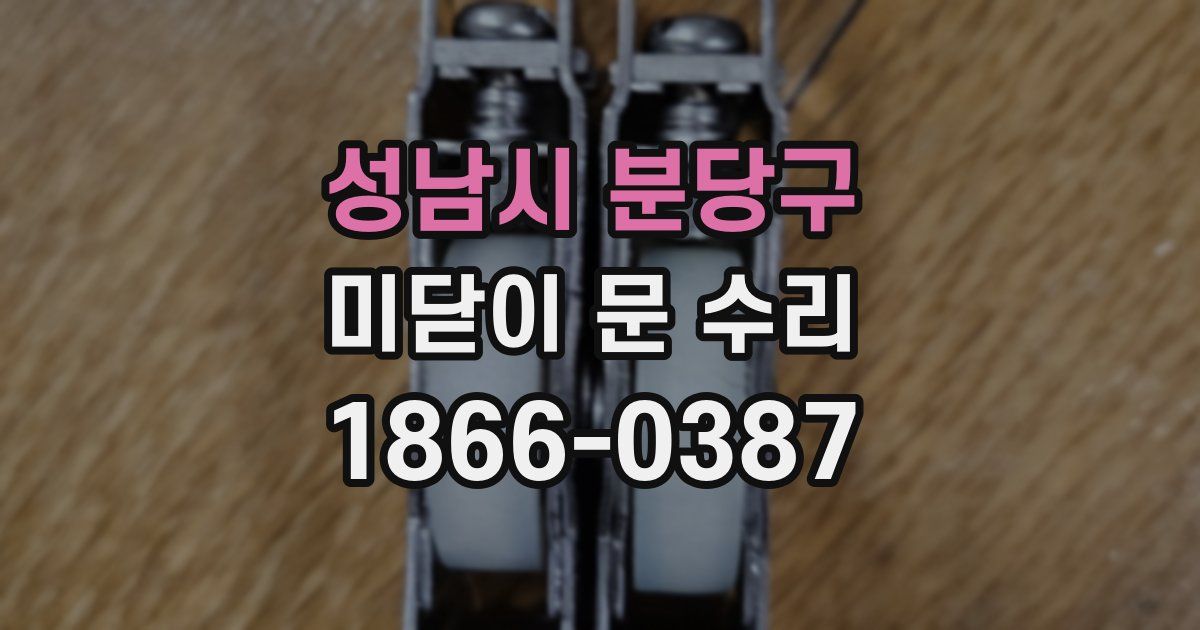 성남시 분당구 미닫이 문 수리