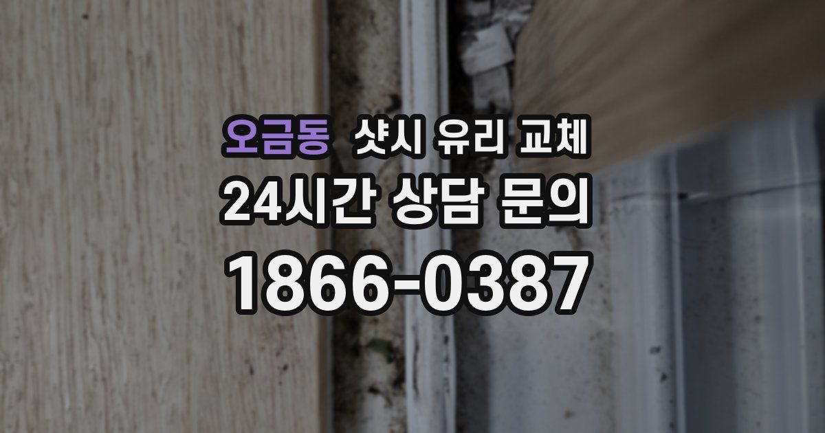 오금동 샷시 유리 교체