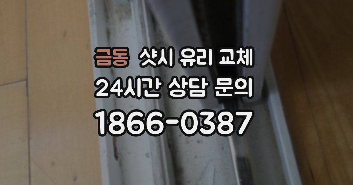 금동 샷시 유리 교체