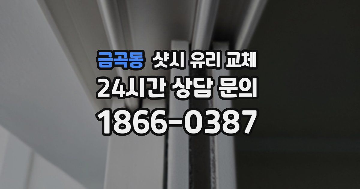 금곡동 샷시 유리 교체