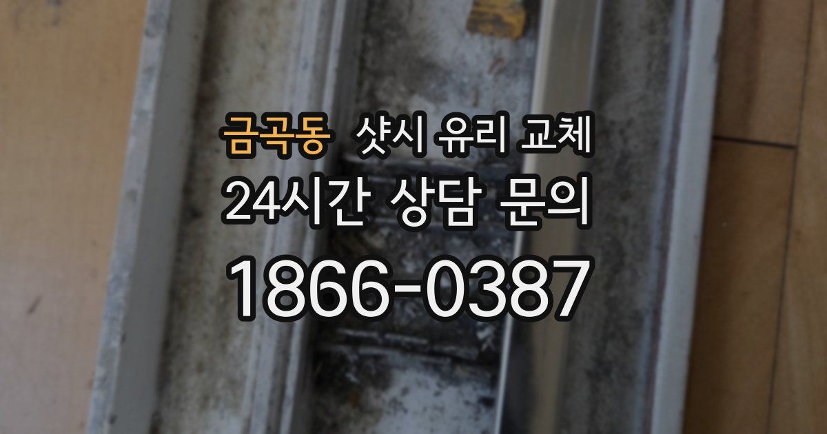 금곡동 샷시 유리 교체