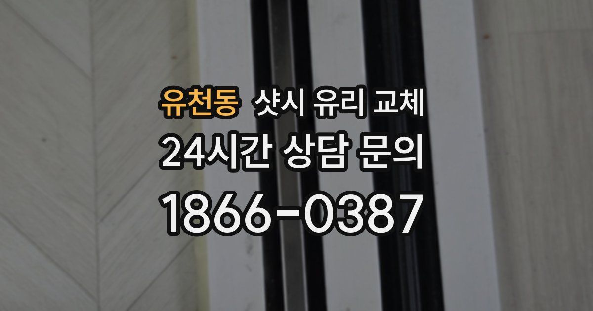 유천동 샷시 유리 교체