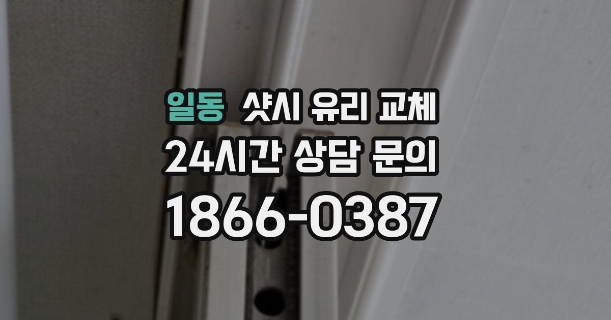 일동 샷시 유리 교체