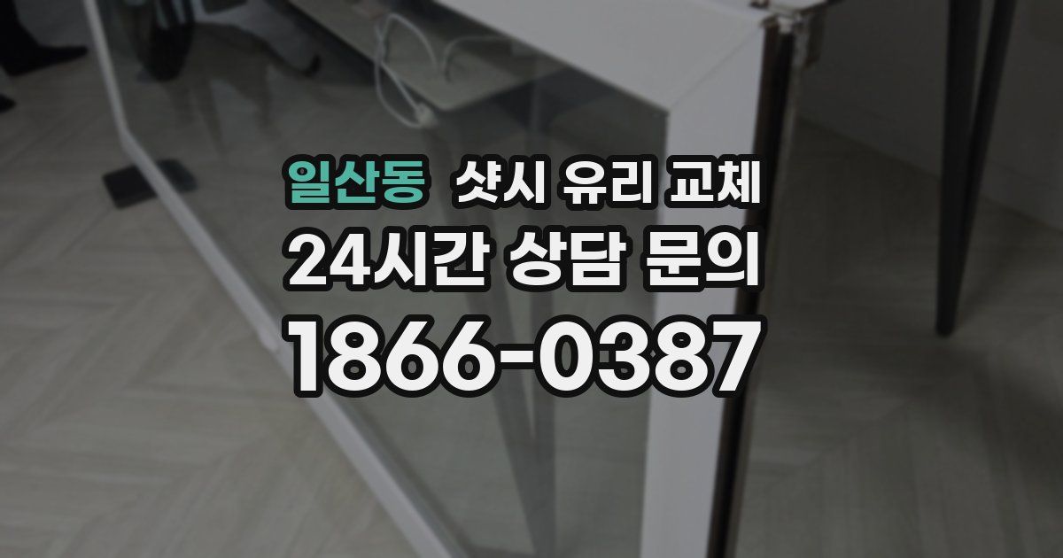일산동 샷시 유리 교체