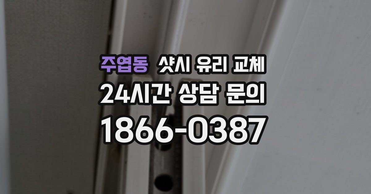 주엽동 샷시 유리 교체