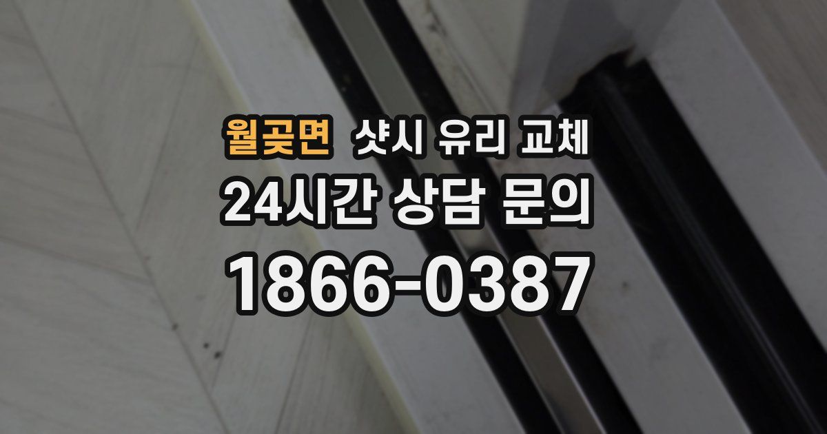 월곶면 샷시 유리 교체
