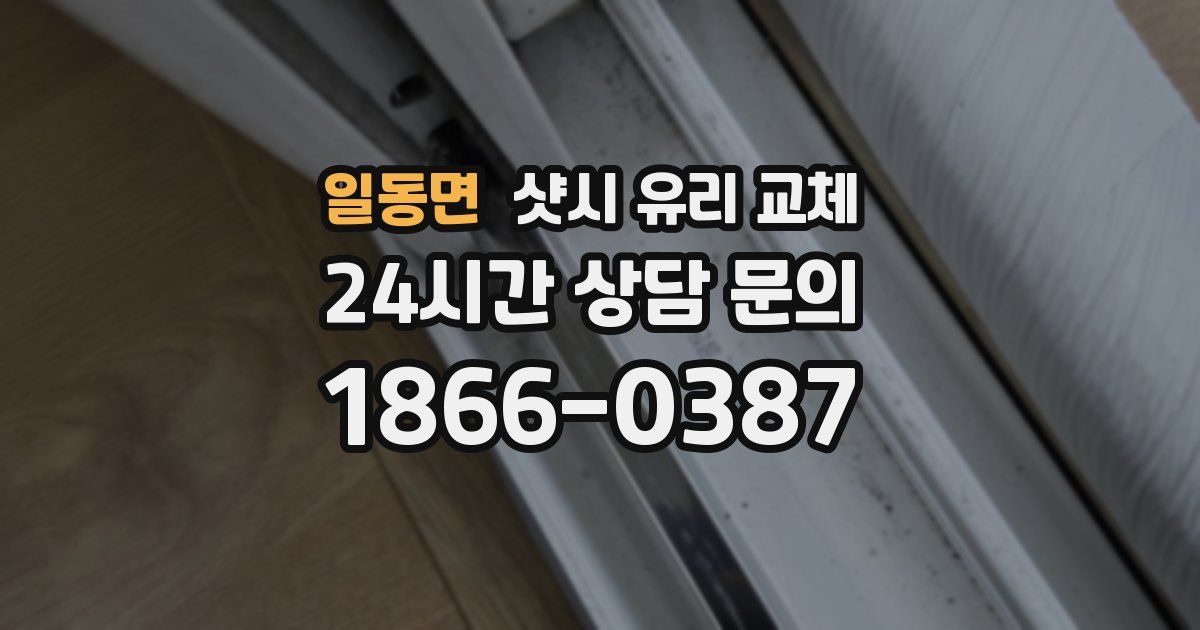 일동면 샷시 유리 교체