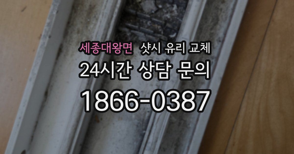 세종대왕면 샷시 유리 교체