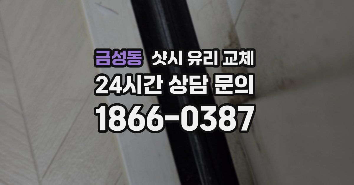금성동 샷시 유리 교체
