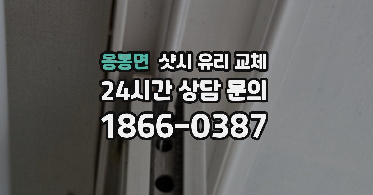 응봉면 샷시 유리 교체
