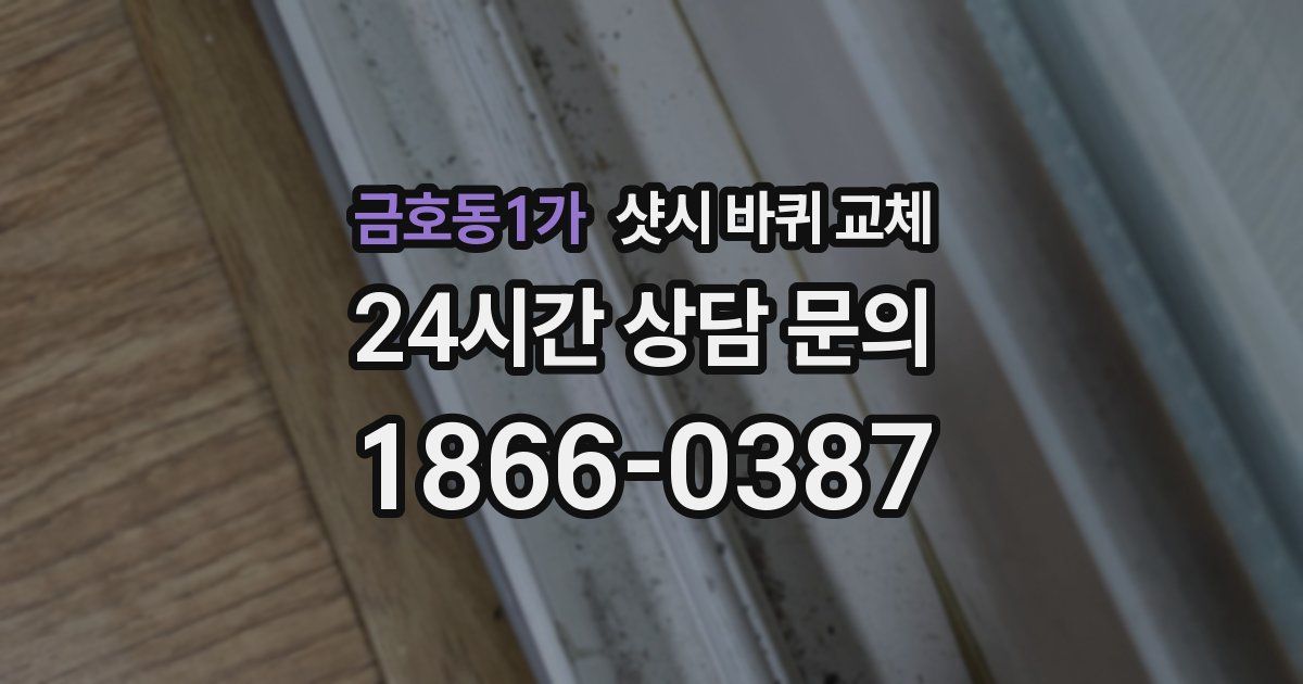 금호동1가 샷시 바퀴 교체