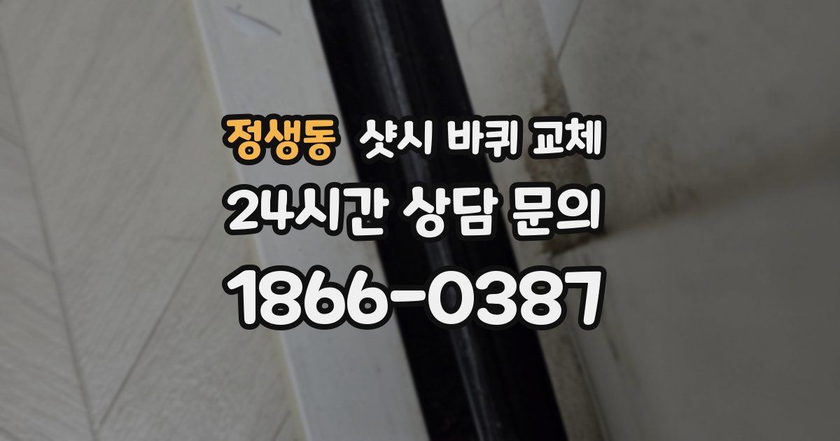 정생동 샷시 바퀴 교체