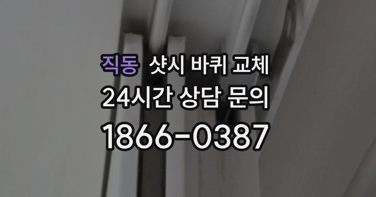 직동 샷시 바퀴 교체