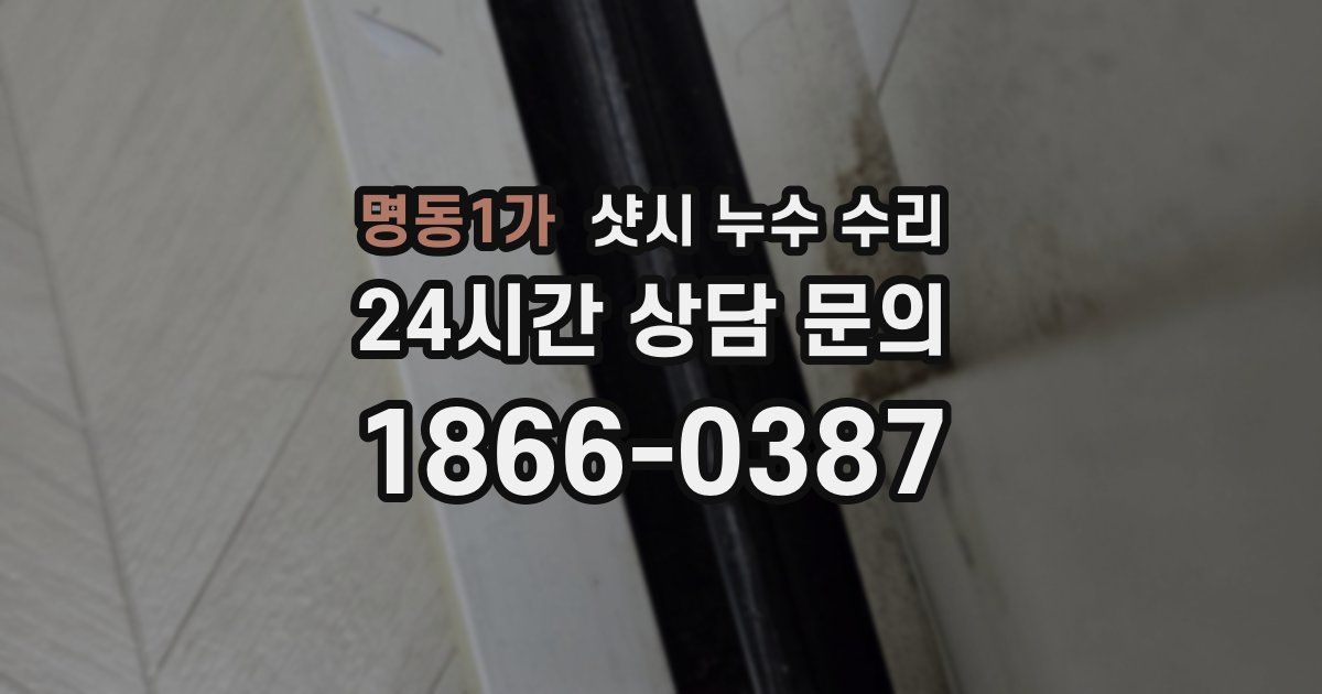 명동1가 샷시 누수 수리