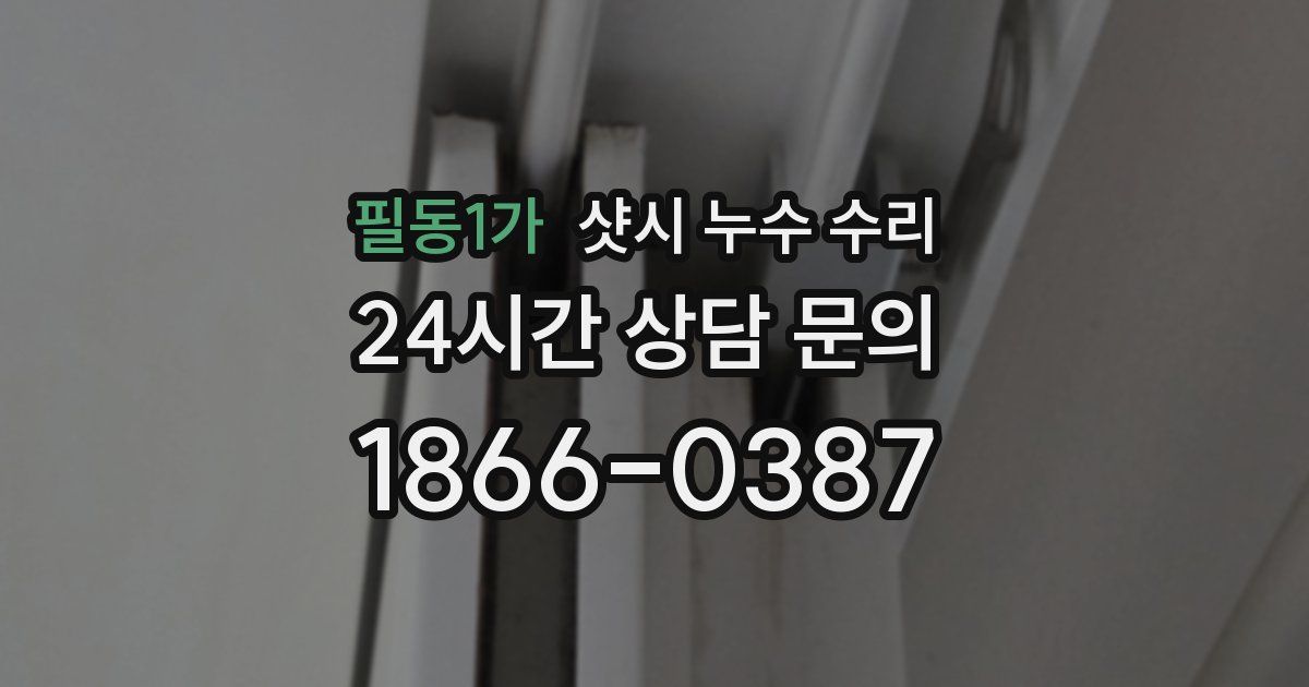 필동1가 샷시 누수 수리