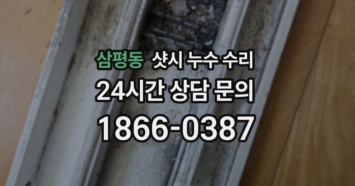 삼평동 샷시 누수 수리
